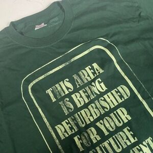 Vintage Disney World "This Area Is Being Refurbished" Graphic Hanes Beefy 2XL